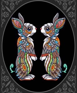 Mandala Rabbits Diamond Painting