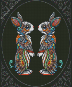 Mandala Rabbits Diamond Painting