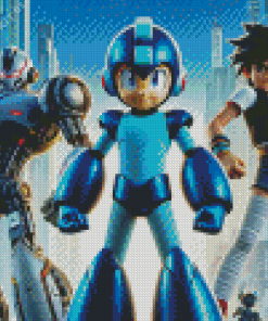 Mega Man X And Amato Diamond Painting