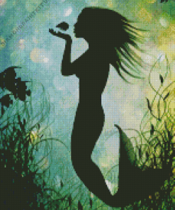 Mermaid Silhouette Diamond Painting