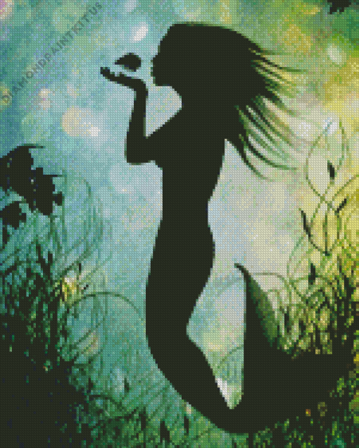 Mermaid Silhouette Diamond Painting