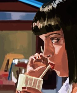 Mia Wallace Character Diamond Painting