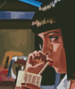 Mia Wallace Character Diamond Painting