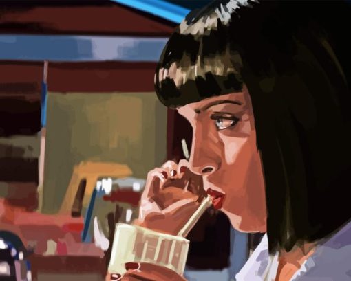 Mia Wallace Character Diamond Painting