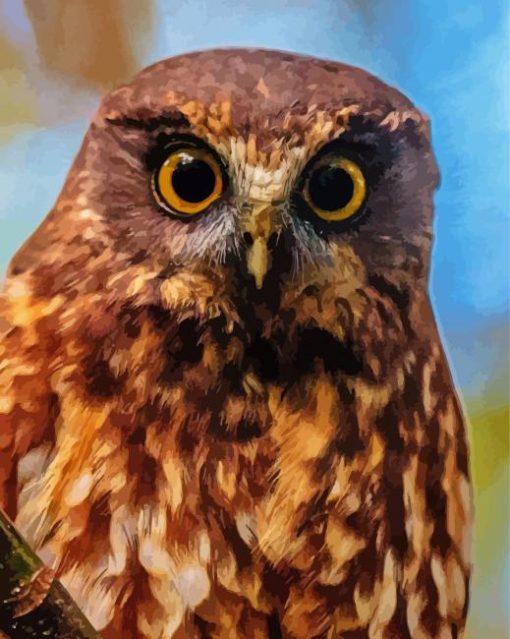 Morepork Bird Diamond Painting