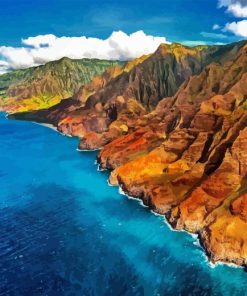 Napali Coast Seascape Diamond Painting