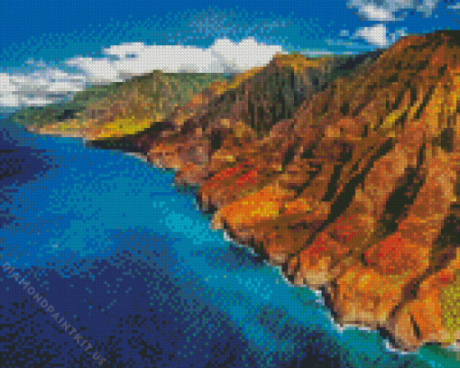 Napali Coast Seascape Diamond Painting