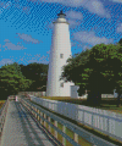 Ocracoke Island Lighthouse Diamond Painting