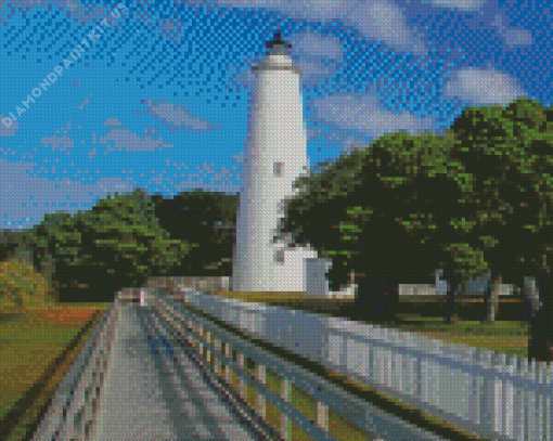 Ocracoke Island Lighthouse Diamond Painting