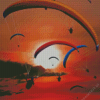 Paragliding Sunset Diamond Painting