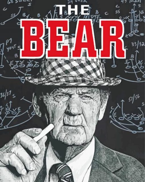 Paul Bear Bryant Poster Diamond Painting