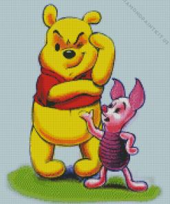 Piglets Big and Winnie The Pooh Diamond Painting