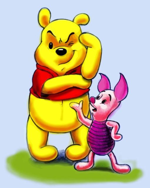 Piglets Big and Winnie The Pooh Diamond Painting