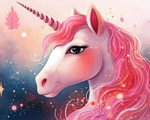 Pink Unicorn Diamond Painting