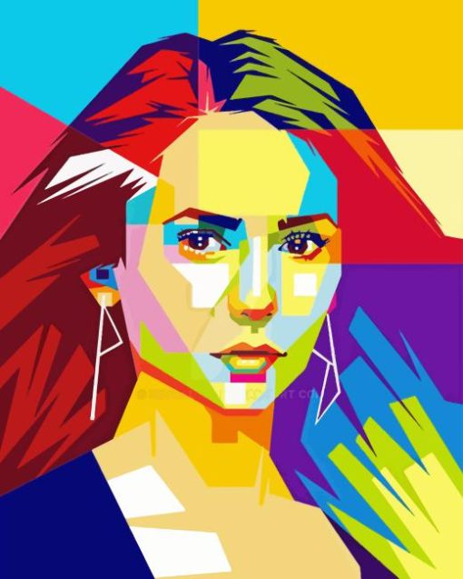 Pop Art Nina Dobrev Diamond Painting