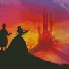 Prince And Cinderella Silhouette Diamond Painting