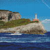 Punta Carena Lighthouse Italy Diamond Painting