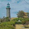 Queenscliff Black Lighthouse Australia Diamond Painting