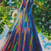 Rainbow Eucalyptus Tree Diamond Painting