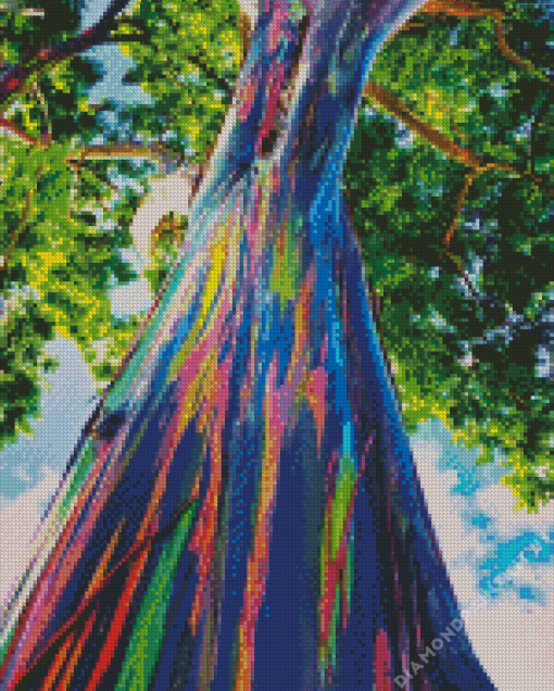 Rainbow Eucalyptus Tree Diamond Painting