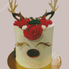 Cute Reindeer Cake Diamond Painting