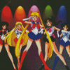 Sailor Moon Sailor Scout Diamond Painting