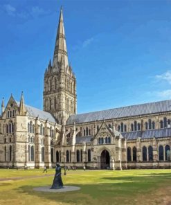 Salisbury Cathedral England Diamond Painting