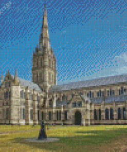 Salisbury Cathedral England Diamond Painting