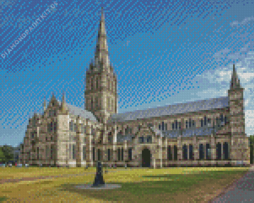 Salisbury Cathedral England Diamond Painting