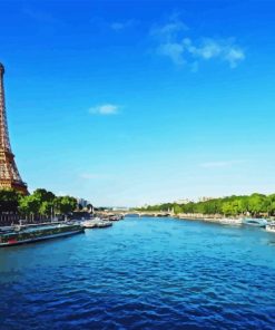 Seine River Eiffel Diamond Painting