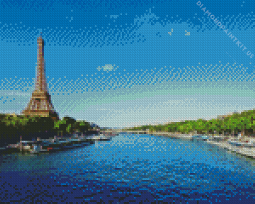 Seine River Eiffel Diamond Painting