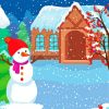 Snowman House Diamond Painting