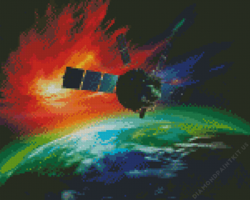 Space Satellite Diamond Painting