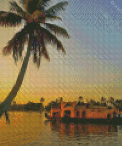 Sunset Kerala Diamond Painting