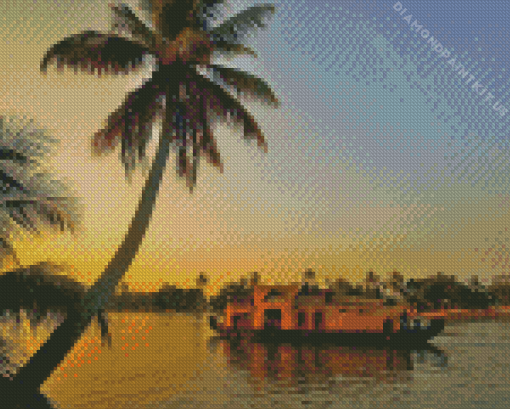 Sunset Kerala Diamond Painting