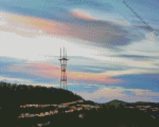 Sutro Tower California Diamond Painting