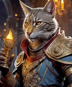 Tabaxi Rogue Diamond Painting