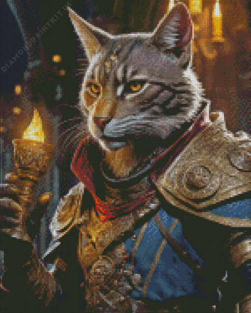 Tabaxi Rogue Diamond Painting