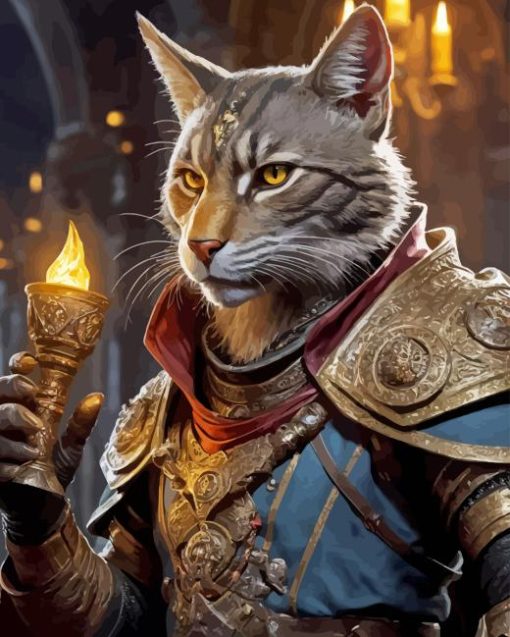 Tabaxi Rogue Diamond Painting