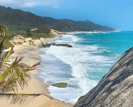 Tayrona Beach Diamond Painting