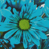 Turquoise Flower Diamond Painting