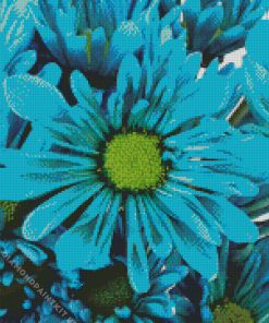 Turquoise Flower Diamond Painting