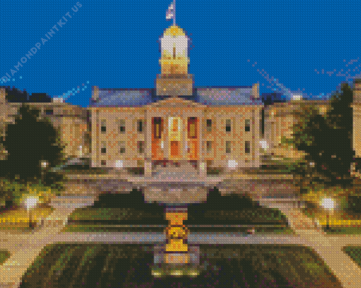 University of Iowa Building Diamond Painting