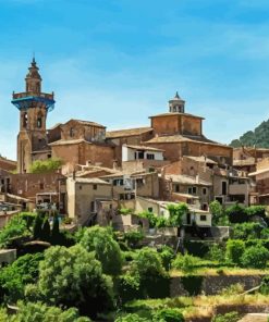 Valldemossa Village Diamond Painting