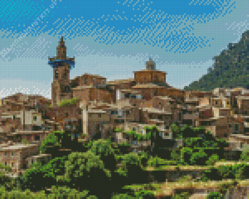 Valldemossa Village Diamond Painting