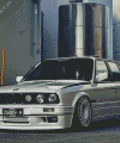 White BMW E30 Diamond Painting