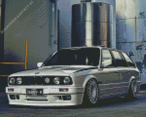 White BMW E30 Diamond Painting