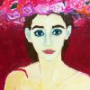 Woman In Pink Hat Diamond Painting