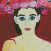 Woman In Pink Hat Diamond Painting