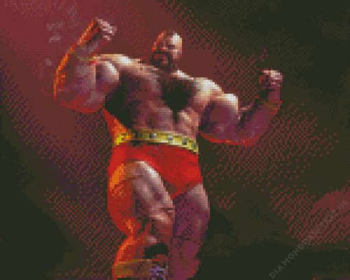 Zangief Street Fighter Diamond Painting